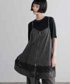 【ローリーズファーム/LOWRYS FARM】のレースキリカエデニムミニワンピース ブラック10|ID: prp329100004983483 ipo3291000000037332235