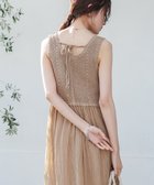 【バブ ブージュルード/Bab Bou Jeloud】の【低身長~高身長向けサイズあり】クロシェコンビキャミワンピース 大人の最旬トレンドファッション＆コーディネート founy(ファウニー) ファッション Fashion レディースファッション Fashion for Women ワンピース Dresses キャミソールワンピース Camisole Dresses ギャザー Gathered, Ruffled クロシェ Crochet, Knitted Lace 切替 Switching, Contrast Panel サマー Summer, Summer Style サンダル Sandals, Summer Shoes ストレート Straight, Straight Cut スニーカー Sneakers, Trainers スマート Smart, Elegant チェック Check, Plaid, Tartan トレンド Trend, Trending Now ドッキング Docking, Mixed Material バランス Balance, Style Balance 羽織 Haori, Light Jacket リボン Ribbon, Bow 夏 Summer エレガント 上品 Elegant thumbnail MOCHA|ID: prp329100004983495 ipo3291000000037332283