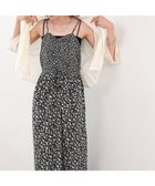 【バブ ブージュルード/Bab Bou Jeloud】の【低身長向けサイズあり】リトルフラワーシャーリングキャミワンピース BLACK|ID: prp329100004983499 ipo3291000000037332306