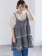 【サマンサモスモス/Samansa Mos2】の《新色追加》はしごレースティアードキャミチュニック 大人の最旬トレンドファッション＆コーディネート founy(ファウニー) ファッション Fashion レディースファッション Fashion for Women トップス・カットソー Cut & Sew Tops キャミソール&ノースリーブ Camisoles & Sleeveless Tops インナー Innerwear スラックス Slacks, Dress Pants チェック Check, Plaid, Tartan デニム Denim, Jeans Material バランス Balance, Style Balance レース Lace, Lace Fabric thumbnail ブルー|ID: prp329100004983504 ipo3291000000037332322