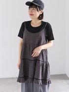 【サマンサモスモス/Samansa Mos2】の《新色追加》はしごレースティアードキャミチュニック 大人の最旬トレンドファッション＆コーディネート founy(ファウニー) ファッション Fashion レディースファッション Fashion for Women トップス・カットソー Cut & Sew Tops キャミソール&ノースリーブ Camisoles & Sleeveless Tops インナー Innerwear スラックス Slacks, Dress Pants チェック Check, Plaid, Tartan デニム Denim, Jeans Material バランス Balance, Style Balance レース Lace, Lace Fabric thumbnail チャコールグレー|ID: prp329100004983504 ipo3291000000037332324