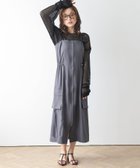 【ラジュール/Lajour】のフロントジップキャミソールワンピース グレー|ID: prp329100004983505 ipo3291000000037332328