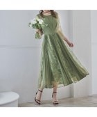 【ドレス/DRESS+】のレースシフォンドッキングワンピース パーティードレス カーキ|ID: prp329100004983506 ipo3291000000037332338