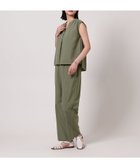 【ユナイテッドアローズ/UNITED ARROWS】のキーネックブラウス+ワイドパンツ -ウォッシャブル- A DAY IN THE LIFE 大人の最旬トレンドファッション＆コーディネート founy(ファウニー) ファッション Fashion レディースファッション Fashion for Women パンツ Pants & Trousers ウォッシャブル Machine Washable ギャザー Gathered, Ruffled 切替 Switching, Contrast Panel ストラップサンダル Strappy Sandals, Strap Sandals スニーカー Sneakers, Trainers セットアップ Set-Up, Coordinated Outfit センター Center, Center Line ノースリーブ Sleeveless, No-Sleeve リネン Linen, Linen Fabric ワイド Wide, Wide Fit アウトレット Outlet / Clearance おすすめ Recommended / Our Picks 夏 Summer ビジネス 仕事 通勤 Business / Work / Commuting thumbnail OLIVE|ID: prp329100004983509 ipo3291000000037332353