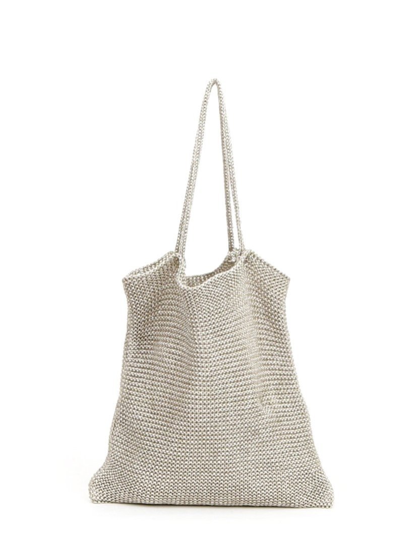 【アンビリオン/UN BILLION】のカシュカシュ cachecache / ラメ糸編みトートバッグ インテリア・キッズ・メンズ・レディースファッション・服の通販 founy(ファウニー) 　ファッション　Fashion　レディースファッション　Fashion for Women　バッグ　Bags　カラフル　Colorful Design　財布　Wallet, Purse　トラベル　Travel, Travel Gear　トレンド　Trend, Trending Now　ハンド　Hand, Handmade　ミックス　Mix, Mixed Style　モチーフ　Motif, Design Theme　リラックス　Relax, Relaxed Fit　再入荷　Restock / Back in Stock　おすすめ　Recommended / Our Picks　旅行　Travel　ギフト プレゼント　Gift / Present　SV|ID: prp329100004983519 ipo3291000000037332415