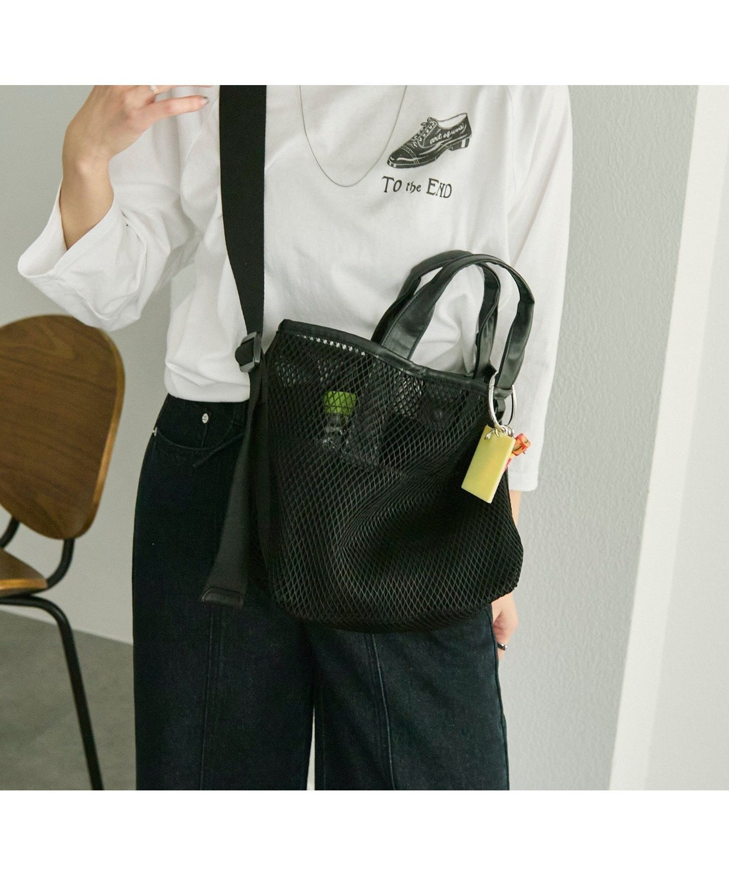 【イア パピヨネ/ear PAPILLONNER】の【ouchi/ほし企画】ダイヤメッシュ2WAYトートバッグS 大人の最旬トレンドファッション＆コーディネート founy(ファウニー) 　ファッション　Fashion　レディースファッション　Fashion for Women　バッグ　Bags　今季　This Season, Current Season　傘　Umbrella, Parasol　軽量　Lightweight, Ultra Light　チャーム　Charm, Pendant　パイピング　Piping, Trim Design　ポケット　Pocket, Pocket Detail　マグネット　Magnet, Magnetic Closure　メッシュ　Mesh, Net Fabric　夏　Summer　ビジネス 仕事 通勤　Business / Work / Commuting　 other-1|ID: prp329100004983532 ipo3291000000037332489