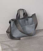 【イア パピヨネ/ear PAPILLONNER】の【ouchi/ほし企画】ダイヤメッシュ2WAYトートバッグS 大人の最旬トレンドファッション＆コーディネート founy(ファウニー) ファッション Fashion レディースファッション Fashion for Women バッグ Bags 今季 This Season, Current Season 傘 Umbrella, Parasol 軽量 Lightweight, Ultra Light チャーム Charm, Pendant パイピング Piping, Trim Design ポケット Pocket, Pocket Detail マグネット Magnet, Magnetic Closure メッシュ Mesh, Net Fabric 夏 Summer ビジネス 仕事 通勤 Business / Work / Commuting thumbnail グレー|ID: prp329100004983532 ipo3291000000037332492