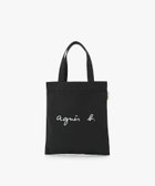 【アニエスベー ファム/agnes b. FEMME】のWEBスペシャル ロゴ コットン ハンドバッグ Paulette YAS18-02 大人の最旬トレンドファッション＆コーディネート founy(ファウニー) ファッション Fashion レディースファッション Fashion for Women おすすめ Recommended / Our Picks ギフト プレゼント Gift / Present コンパクト Compact, Small Size シンプル Simple, Minimal スペシャル Special, Limited Edition プリント Print, Printed Pattern thumbnail ブラック|ID: prp329100004983533 ipo3291000000037332494