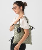 【ベイフロー/BAYFLOW】の≪完売カラー追加 ≫ A4サイズ収納可 チャーム付き3WAYキルトトート メタルグリーン75|ID: prp329100004983542 ipo3291000000037332539