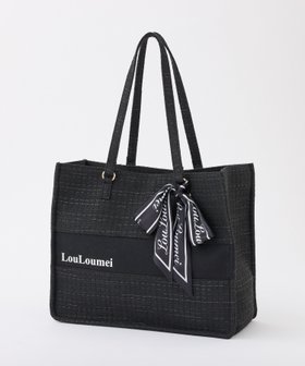 【ナイスクラップ/NICE CLAUP】の【LouLoumei】スカーフ付ツイード横長キャリーオントート/自立可能/推し活 大人の最旬トレンドファッション＆コーディネート founy(ファウニー) ファッション Fashion レディースファッション Fashion for Women バッグ Bags スカーフ Scarf, Neckwear ツイード Twill, Twill Weave ポケット Pocket, Pocket Detail 楽ちん Easy Fit, Comfortable 旅行 Travel スーツケース キャリーケース Suitcase / Carry Case ビジネス 仕事 通勤 Business / Work / Commuting |ID:prp329100004983543