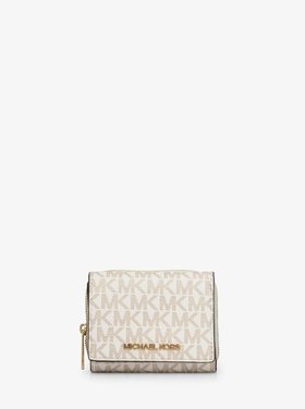 【マイケルコース/MICHAEL KORS】のJET SET TRAVEL ミッド ジップウォレット スモール - MKシグネチャー マイケルコース 大人の最旬トレンドファッション＆コーディネート founy(ファウニー) ファッション Fashion レディースファッション Fashion for Women 旅行 Travel コレクション Collection, Seasonal Line ラグジュアリー Luxury, Elegant |ID:prp329100004983563