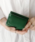 【ヴィータフェリーチェ/VitaFelice】の【スキミング防止/15色】本革スクエアミニ財布 レディース 二つ折り 大人の最旬トレンドファッション＆コーディネート founy(ファウニー) ファッション Fashion レディースファッション Fashion for Women ミニ財布・二つ折り財布 Wallets & Card Cases シンプル Simple, Minimal スクエア Square, Square Shape フォーマル Formal, Dressy ポケット Pocket, Pocket Detail 財布 Wallet, Purse thumbnail グリーン|ID: prp329100004983568 ipo3291000000037332625
