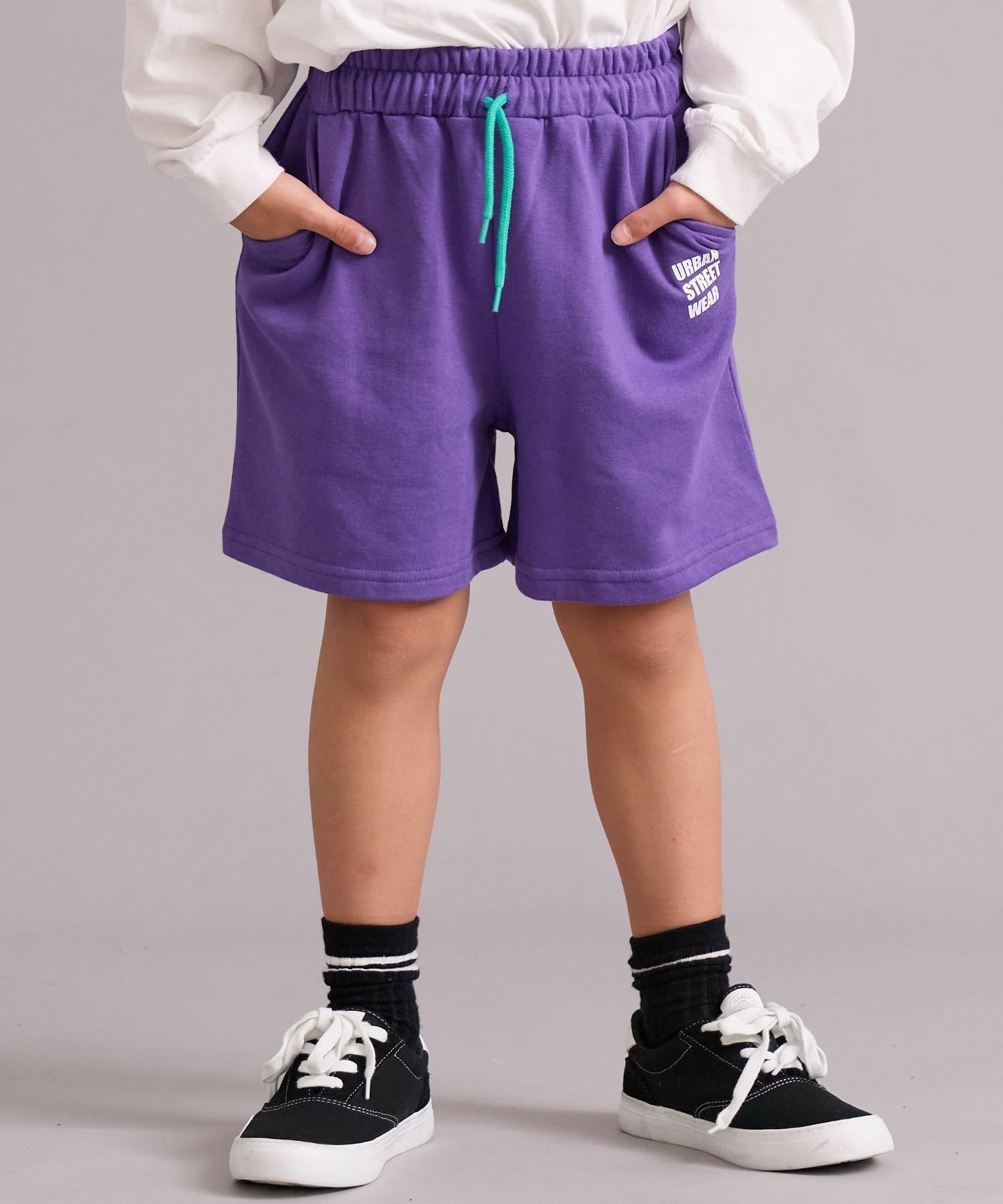 【ペアマノン/pairmanon / KIDS】の裏毛 シンプル カラバリ ストリートショートパンツ【PAIRMANON STREET】 インテリア・キッズ・メンズ・レディースファッション・服の通販 founy(ファウニー) 　ファッション　Fashion　キッズファッション　Fashion for Kids　ボトムス　Bottoms　シンプル　Simple, Minimal　トレンド　Trend, Trending Now　定番　Standard, Basic Item　ベーシック　Basic, Essential　ポケット　Pocket, Pocket Detail　ロング　Long, Long-Length　夏　Summer　パープル90|ID: prp329100004983579 ipo3291000000037332740