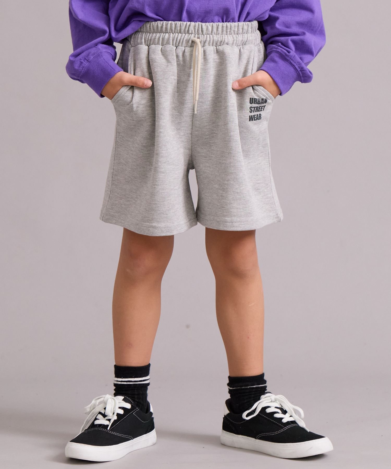 【ペアマノン/pairmanon / KIDS】の裏毛 シンプル カラバリ ストリートショートパンツ【PAIRMANON STREET】 インテリア・キッズ・メンズ・レディースファッション・服の通販 founy(ファウニー) 　ファッション　Fashion　キッズファッション　Fashion for Kids　ボトムス　Bottoms　シンプル　Simple, Minimal　トレンド　Trend, Trending Now　定番　Standard, Basic Item　ベーシック　Basic, Essential　ポケット　Pocket, Pocket Detail　ロング　Long, Long-Length　夏　Summer　グレー10|ID: prp329100004983579 ipo3291000000037332742