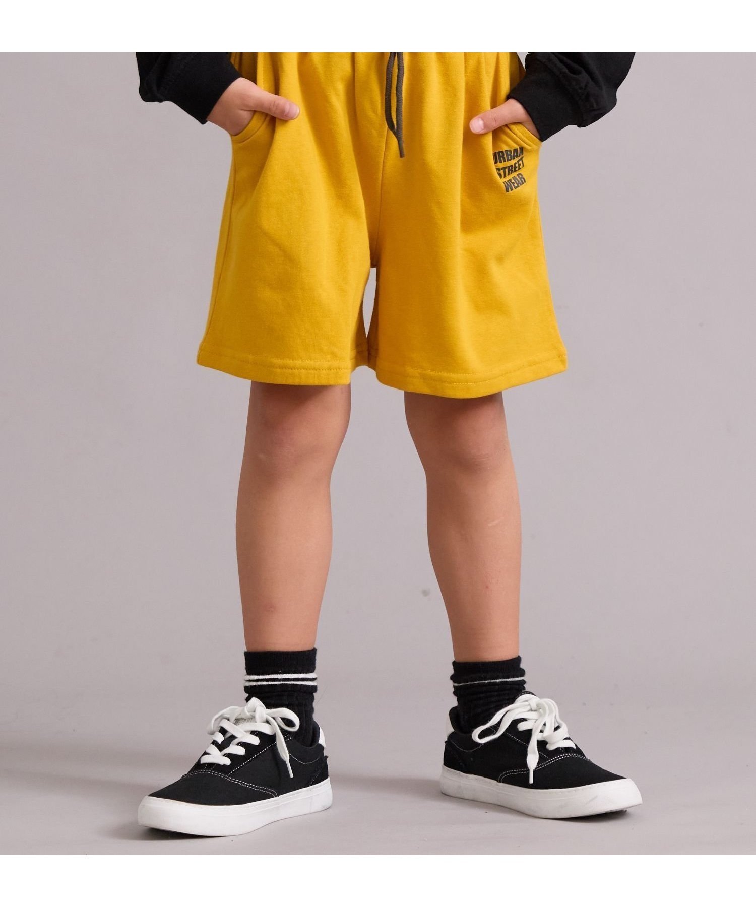 【ペアマノン/pairmanon / KIDS】の裏毛 シンプル カラバリ ストリートショートパンツ【PAIRMANON STREET】 インテリア・キッズ・メンズ・レディースファッション・服の通販 founy(ファウニー) 　ファッション　Fashion　キッズファッション　Fashion for Kids　ボトムス　Bottoms　シンプル　Simple, Minimal　トレンド　Trend, Trending Now　定番　Standard, Basic Item　ベーシック　Basic, Essential　ポケット　Pocket, Pocket Detail　ロング　Long, Long-Length　夏　Summer　イエロー60|ID: prp329100004983579 ipo3291000000037332745