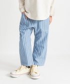 【ブランシェス/branshes / KIDS】の【爽やかシャンブレー】クロップドパンツ 大人の最旬トレンドファッション＆コーディネート founy(ファウニー) ファッション Fashion キッズファッション Fashion for Kids ボトムス Bottoms おすすめ Recommended / Our Picks シャンブレー Chambray, Denim-Like Fabric ストライプ Stripe, Striped Pattern ベーシック Basic, Essential 夏 Summer 春 Spring 無地 Plain, Solid Color thumbnail ネイビーブルー|ID: prp329100004983593 ipo3291000000037332832