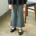 【ブランシェス/branshes / KIDS】の裾フリンジフレアデニムパンツ 大人の最旬トレンドファッション＆コーディネート founy(ファウニー) ファッション Fashion キッズファッション Fashion for Kids ボトムス Bottoms おすすめ Recommended / Our Picks トレンド Trend, Trending Now バランス Balance, Style Balance フリンジ Fringe, Tassel フレア Flare, Flared ポケット Pocket, Pocket Detail thumbnail チャコールグレー|ID: prp329100004983595 ipo3291000000037332861