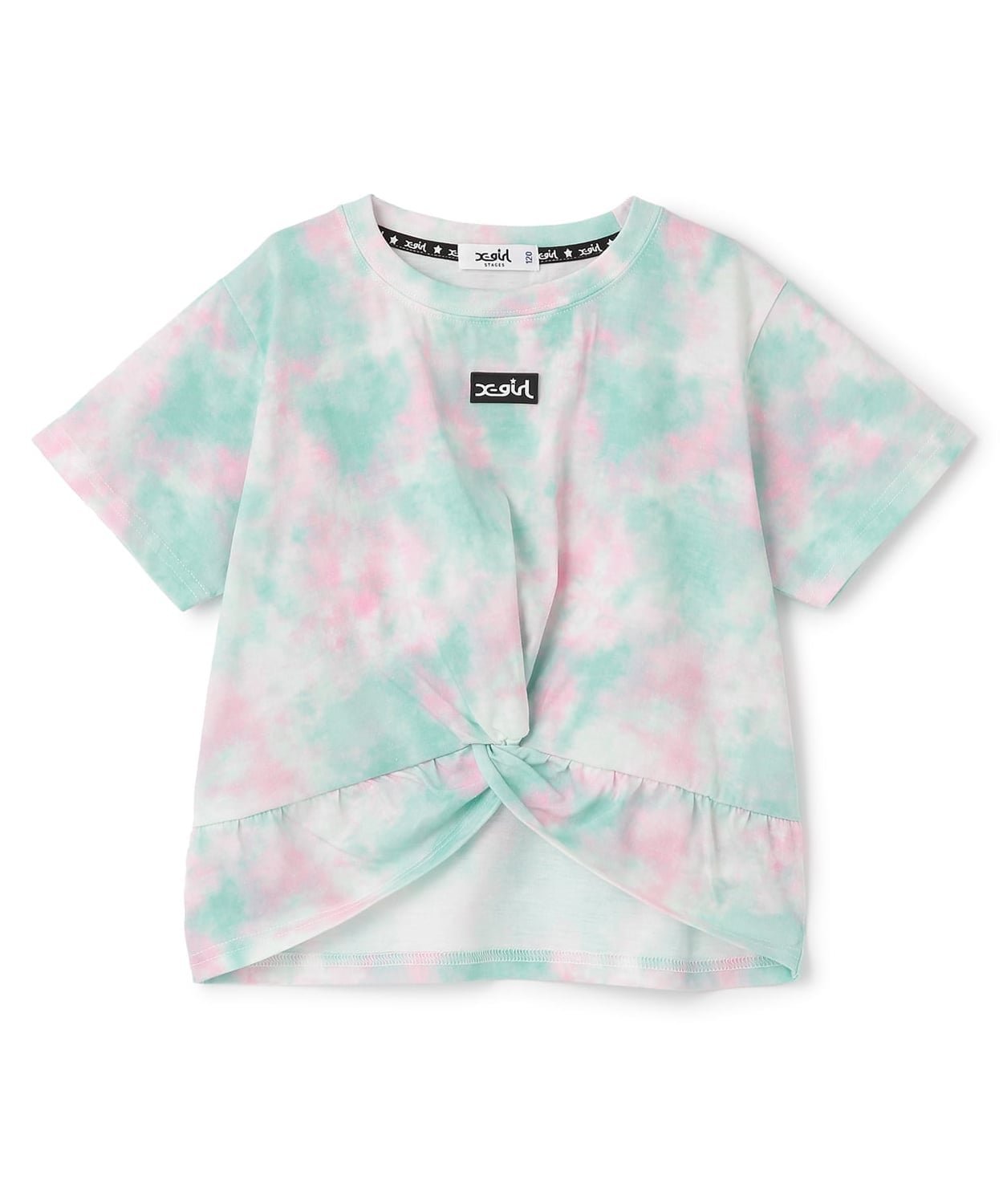 【ナルミヤ オンライン/NARUMIYA ONELINE / KIDS】の【人気商品再入荷】【直営店で取り扱い無し】ヘムノットタイダイ半袖Tシャツ インテリア・キッズ・メンズ・レディースファッション・服の通販 founy(ファウニー) 　ファッション　Fashion　キッズファッション　Fashion for Kids　おすすめ　Recommended / Our Picks　カラフル　Colorful Design　フロント　Front, Front Design　プリーツ　Pleats, Pleated　ポケット　Pocket, Pocket Detail　リュック　Backpack, Rucksack　人気　Popular, Best Seller　再入荷　Restock / Back in Stock　半袖　Short Sleeve, Half Sleeve　グリーン|ID: prp329100004983597 ipo3291000000037332873