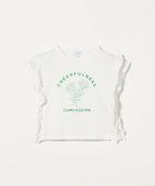 【ユナイテッドアローズ/UNITED ARROWS / KIDS】のフラワー プリントTシャツ / キッズ 100cm-130cm 大人の最旬トレンドファッション＆コーディネート founy(ファウニー) ファッション Fashion キッズファッション Fashion for Kids ショート Short, Short Length トレンド Trend, Trending Now フラワー Flower, Floral フリル Frill, Ruffle フロント Front, Front Design プリント Print, Printed Pattern アウトレット Outlet / Clearance おすすめ Recommended / Our Picks thumbnail OFF WHITE|ID: prp329100004983604 ipo3291000000037332935