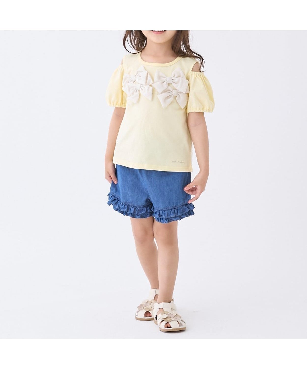 【ナルミヤ オンライン/NARUMIYA ONELINE / KIDS】の【接触冷感/リンク】ちびフリルショートパンツ インテリア・キッズ・メンズ・レディースファッション・服の通販 founy(ファウニー) 　ファッション　Fashion　キッズファッション　Fashion for Kids　ボトムス　Bottoms　おすすめ　Recommended / Our Picks　ショート　Short, Short Length　フリル　Frill, Ruffle　ポケット　Pocket, Pocket Detail　サックス|ID: prp329100004983609 ipo3291000000037332961
