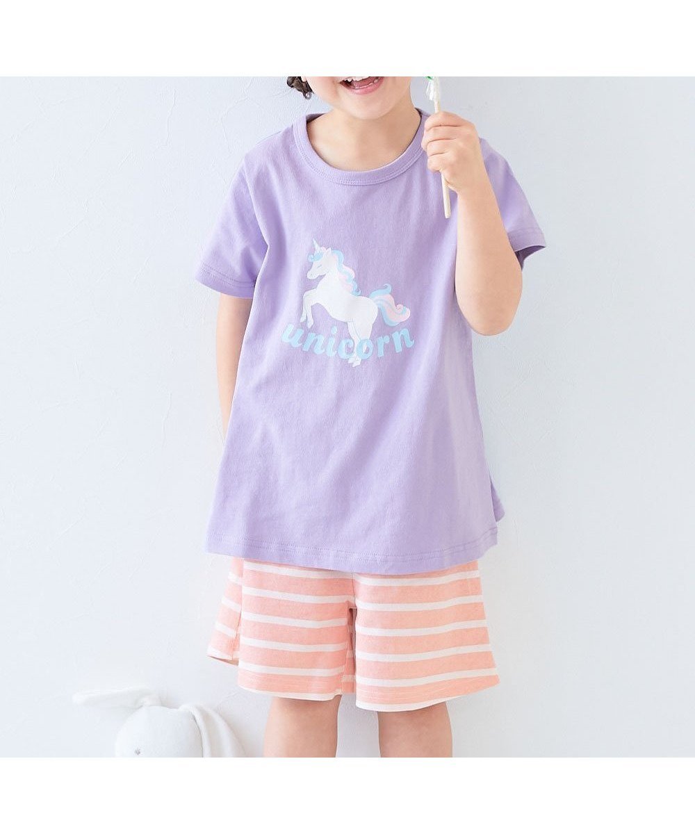 【デビロック/devirock / KIDS】の綿100% デビラボROOM ガールズ半袖パジャマ 子供服 キッズ 女の子 パジャマ 26SS 大人の最旬トレンドファッション＆コーディネート founy(ファウニー) 　ファッション　Fashion　キッズファッション　Fashion for Kids　パジャマ　Pajamas, Sleepwear　半袖　Short Sleeve, Half Sleeve　おすすめ　Recommended / Our Picks　お家時間・ステイホーム　Stay Home / At Home　旅行　Travel　2026年　2026　2026春夏・S/S　Spring/Summer 2026 SS26　 other-1|ID: prp329100004983629 ipo3291000000037333112