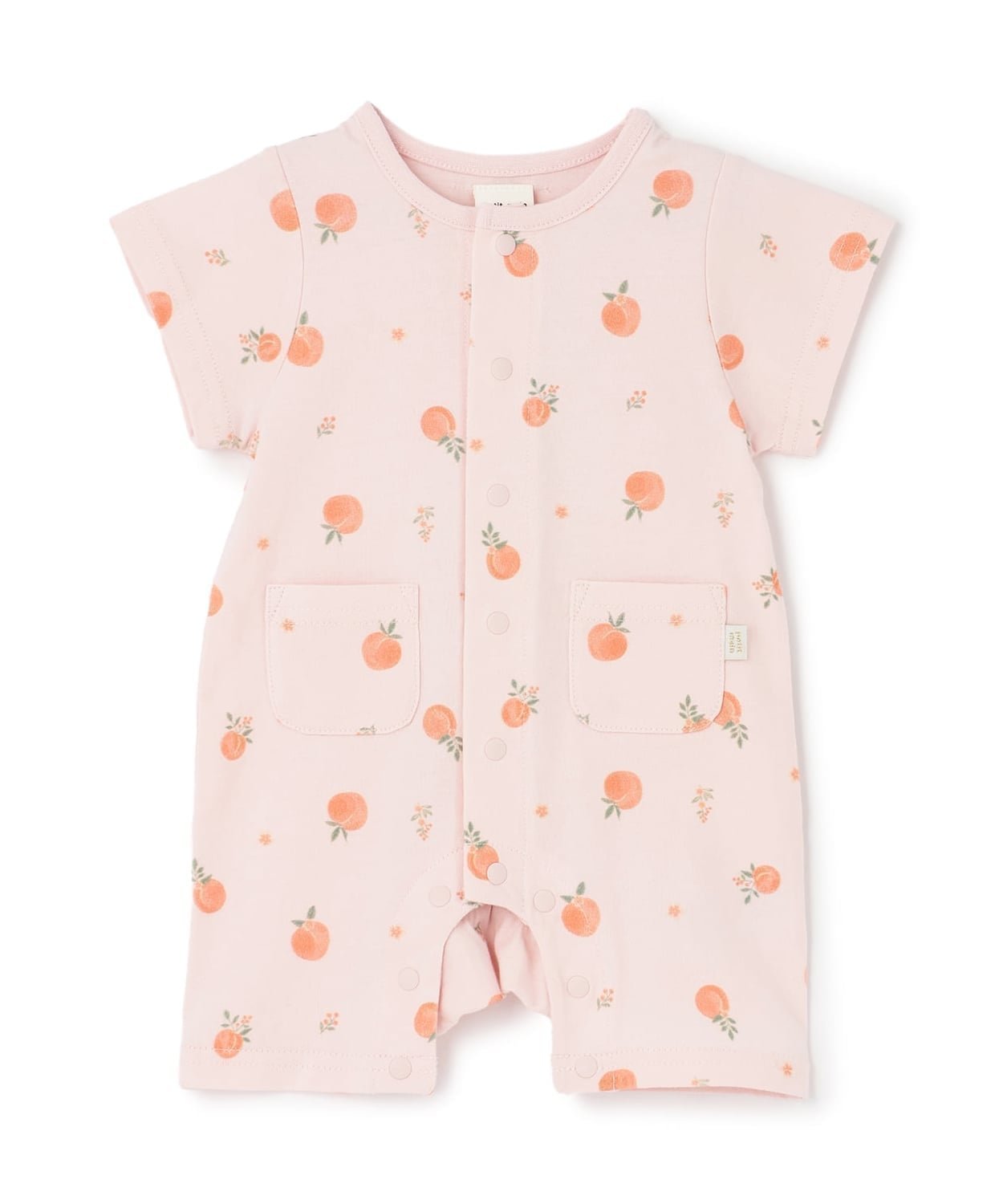 【ナルミヤ オンライン/NARUMIYA ONELINE / KIDS】の半袖カバーオール インテリア・キッズ・メンズ・レディースファッション・服の通販 founy(ファウニー) 　ファッション　Fashion　キッズファッション　Fashion for Kids　おすすめ　Recommended / Our Picks　ポケット　Pocket, Pocket Detail　半袖　Short Sleeve, Half Sleeve　ピンク|ID: prp329100004983631 ipo3291000000037333139