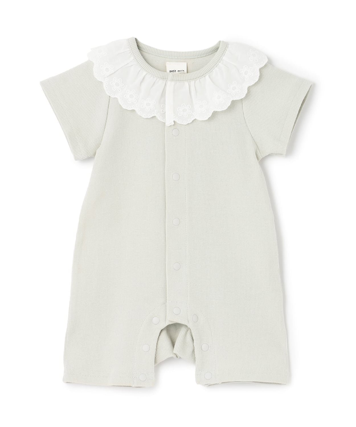 【ナルミヤ オンライン/NARUMIYA ONELINE / KIDS】の半袖カバーオール インテリア・キッズ・メンズ・レディースファッション・服の通販 founy(ファウニー) 　ファッション　Fashion　キッズファッション　Fashion for Kids　おすすめ　Recommended / Our Picks　ポケット　Pocket, Pocket Detail　半袖　Short Sleeve, Half Sleeve　ライト グリーン|ID: prp329100004983631 ipo3291000000037333141