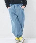 【ペアマノン/pairmanon / KIDS】のガールズ レース 裾ゴム カーブデニムパンツ ライトブルー81|ID: prp329100004983634 ipo3291000000037333153