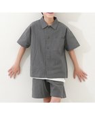 【デビロック/devirock / KIDS】の半袖 シャツセットアップ セットアップ オールインワン 25SS 大人の最旬トレンドファッション＆コーディネート founy(ファウニー) ファッション Fashion キッズファッション Fashion for Kids セットアップ Set-Up, Coordinated Outfit デニム Denim, Jeans Material プリント Print, Printed Pattern 半袖 Short Sleeve, Half Sleeve 羽織 Haori, Light Jacket おすすめ Recommended / Our Picks 2025年 2025 2025春夏・S/S Spring/Summer 2025 SS25 thumbnail チャコール|ID: prp329100004983643 ipo3291000000037333219