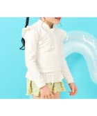 【エフオー オンラインストア/F.O.Online Store / KIDS】の【UVカット】フリルラッシュガード 大人の最旬トレンドファッション＆コーディネート founy(ファウニー) ファッション Fashion キッズファッション Fashion for Kids アウトドア Outdoor Clothing フリル Frill, Ruffle 夏 Summer 水着 Swimsuit, Swimwear 無地 Plain, Solid Color thumbnail アイボリー|ID: prp329100004983648 ipo3291000000037333259