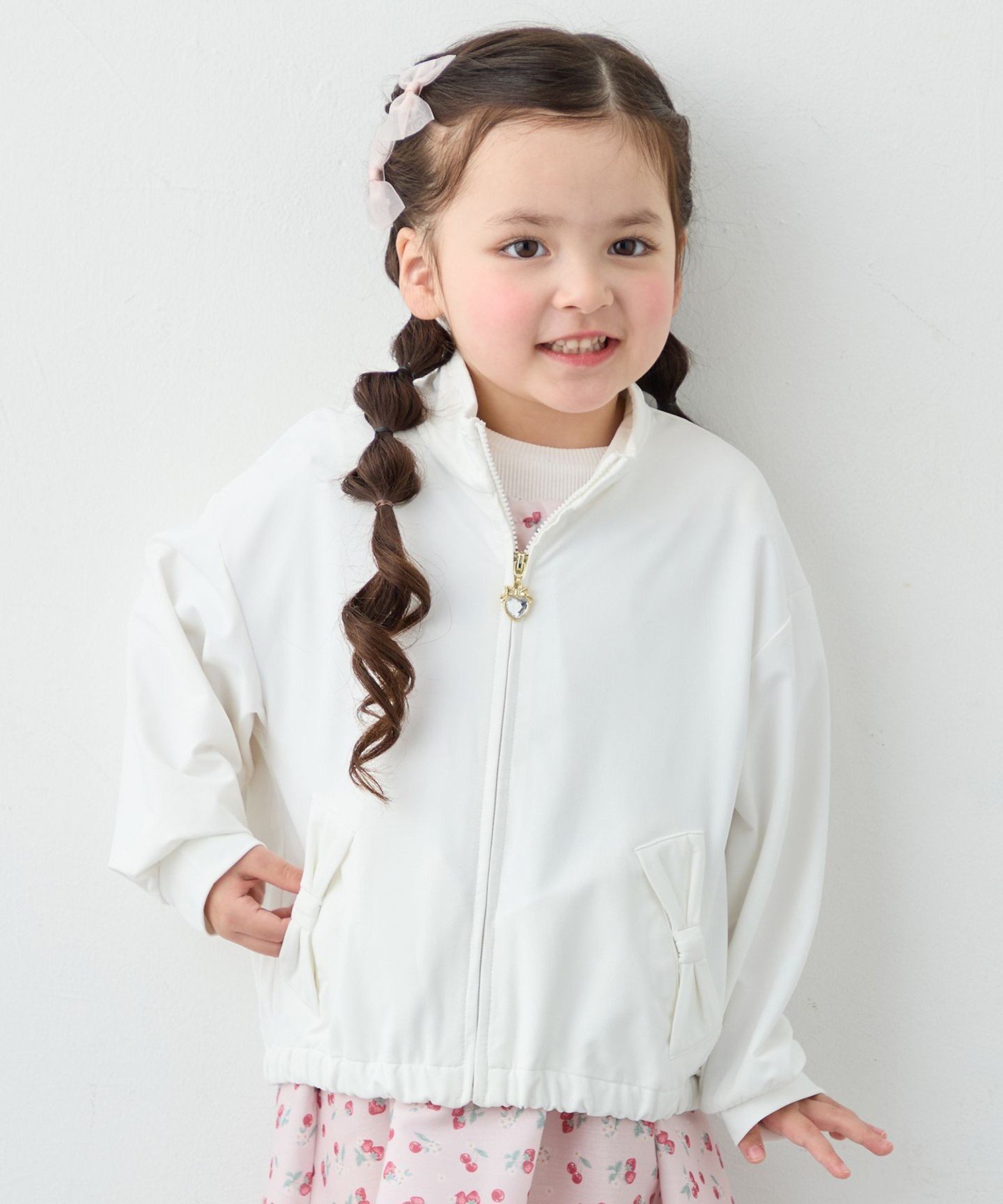 【エニー/ANY / KIDS】の【洗濯機可能/速乾/接触冷感/水陸両用】UVカット ラッシュガード インテリア・キッズ・メンズ・レディースファッション・服の通販 founy(ファウニー) 　ファッション　Fashion　キッズファッション　Fashion for Kids　チャーム　Charm, Pendant　パーカー　Hoodie, Parka　ポケット　Pocket, Pocket Detail　リボン　Ribbon, Bow　ロング　Long, Long-Length　夏　Summer　オフホワイト[001]|ID: prp329100004983652 ipo3291000000037333275