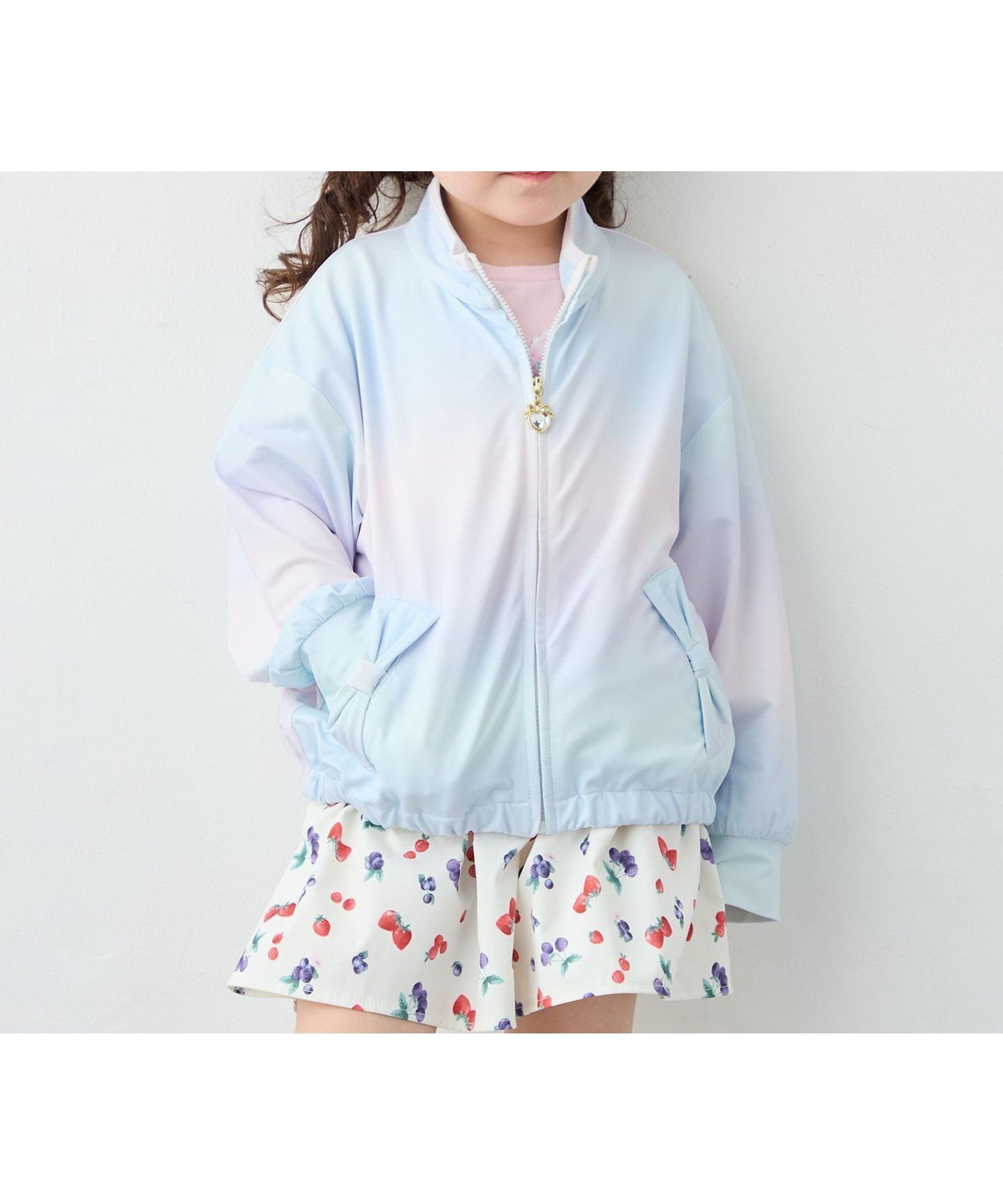 【エニー/ANY / KIDS】の【洗濯機可能/速乾/接触冷感/水陸両用】UVカット ラッシュガード インテリア・キッズ・メンズ・レディースファッション・服の通販 founy(ファウニー) 　ファッション　Fashion　キッズファッション　Fashion for Kids　チャーム　Charm, Pendant　パーカー　Hoodie, Parka　ポケット　Pocket, Pocket Detail　リボン　Ribbon, Bow　ロング　Long, Long-Length　夏　Summer　レインボー[882]|ID: prp329100004983652 ipo3291000000037333276