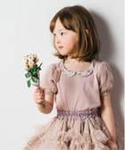【パンパンテュテュ/panpantutu / KIDS】のおすましカラーパフスリーブトップ 大人の最旬トレンドファッション＆コーディネート founy(ファウニー) ファッション Fashion キッズファッション Fashion for Kids おすすめ Recommended / Our Picks ストレッチ Stretch, Stretchy Fabric スリーブ Sleeve, Long Sleeve / Short Sleeve チュール Tulip, Tulip Motif フラワー Flower, Floral thumbnail モーブピンク|ID: prp329100004983653 ipo3291000000037333279