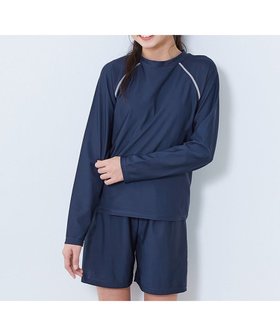 【デビロック/devirock / KIDS】のUVカット 女児 セパレート Tシャツ パンツ型 スクール水着 子供服 キッズ 26SS 大人の最旬トレンドファッション＆コーディネート founy(ファウニー) ファッション Fashion キッズファッション Fashion for Kids インナー Innerwear キュロット Culottes, Wide Shorts ストレッチ Stretch, Stretchy Fabric セパレート Separate, Two-Piece 長袖 Long Sleeve, Full Sleeve フィット Fit, Slim Fit プリント Print, Printed Pattern 半袖 Short Sleeve, Half Sleeve 水着 Swimsuit, Swimwear 2026年 2026 2026春夏・S/S Spring/Summer 2026 SS26 |ID:prp329100004983661