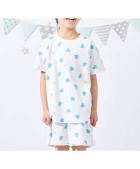 【エバ―クローゼット/ever closet / KIDS】のプリント 半袖 ルームウェア パジャマ セット 男の子 女の子 子供 子供服 大人の最旬トレンドファッション＆コーディネート founy(ファウニー) ファッション Fashion キッズファッション Fashion for Kids 吸水 Absorbent, Quick-Dry トレンド Trend, Trending Now パジャマ Pajamas, Sleepwear プリント Print, Printed Pattern 半袖 Short Sleeve, Half Sleeve ラベンダー Lavender 再入荷 Restock / Back in Stock お家時間・ステイホーム Stay Home / At Home |ID:prp329100004983663