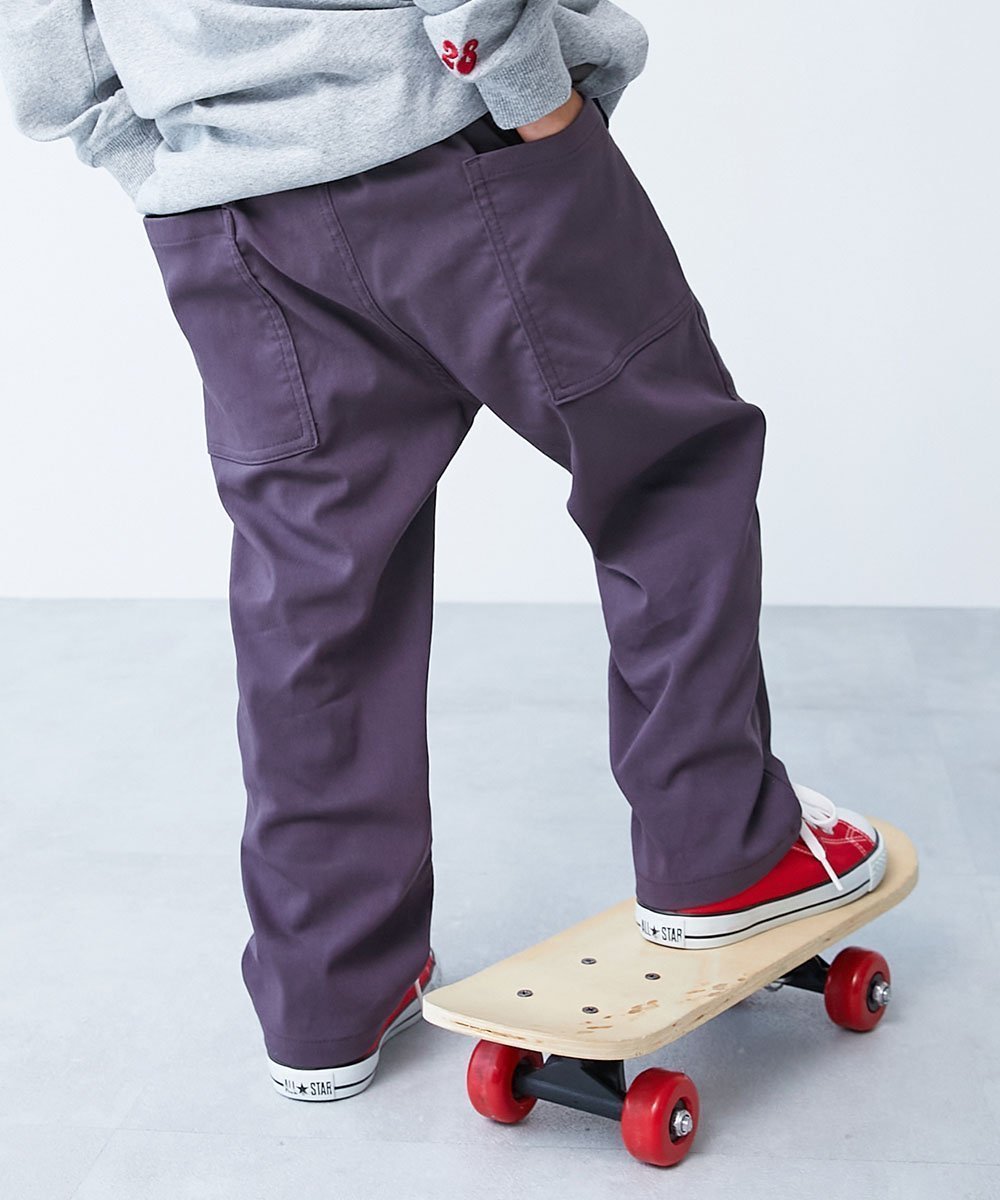 【デビロック/devirock / KIDS】のよくばりストレッチ ツイル ダッドポケットパンツ ロングパンツ ボトムス 25AW インテリア・キッズ・メンズ・レディースファッション・服の通販 founy(ファウニー) 　ファッション　Fashion　キッズファッション　Fashion for Kids　ボトムス　Bottoms　ストレッチ　Stretch, Stretchy Fabric　ツイル　Twist, Twisted Detail　ポケット　Pocket, Pocket Detail　ロング　Long, Long-Length　エレガント 上品　Elegant　2025年　2025　2025-2026秋冬・A/W　Autumn/Winter 2025–26 AW25–26　パープルグレー|ID: prp329100004983667 ipo3291000000037333384