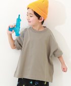 【デビロック/devirock / KIDS】の綿100% お洗濯してもよれにくい ビッグシルエット 半袖Tシャツ 子供服 キッズ 26SS 大人の最旬トレンドファッション＆コーディネート founy(ファウニー) ファッション Fashion キッズファッション Fashion for Kids インナー Innerwear トレンド Trend, Trending Now ビッグ Big, Oversized 半袖 Short Sleeve, Half Sleeve リラックス Relax, Relaxed Fit ロング Long, Long-Length おすすめ Recommended / Our Picks 2026年 2026 2026春夏・S/S Spring/Summer 2026 SS26 thumbnail Dグレージュ|ID: prp329100004983669 ipo3291000000037333418