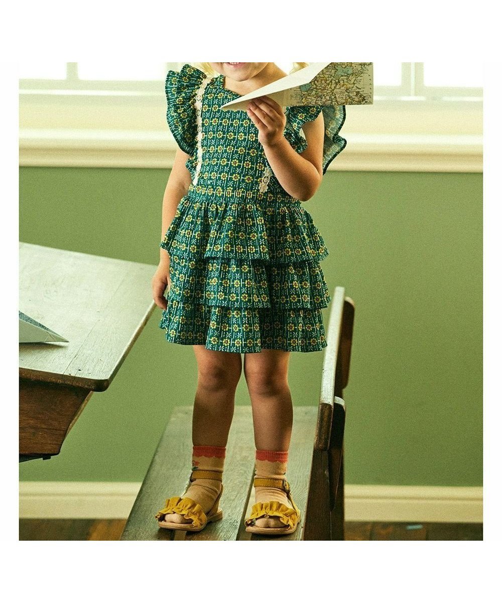 【モイモルン/moimoln / KIDS】のクロディフラワーワンピース 大人の最旬トレンドファッション＆コーディネート founy(ファウニー) 　ファッション　Fashion　キッズファッション　Fashion for Kids　ワンピース　Dresses　おすすめ　Recommended / Our Picks　ノースリーブ　Sleeveless, No-Sleeve　フラワー　Flower, Floral　フリル　Frill, Ruffle　 other-1|ID: prp329100004983670 ipo3291000000037333423