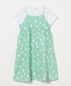 【ユナイテッドアローズ/UNITED ARROWS / KIDS】のTシャツ+キャミワンピース セット / キッズ 100cm-130cm 大人の最旬トレンドファッション＆コーディネート founy(ファウニー) ファッション Fashion キッズファッション Fashion for Kids ワンピース Dresses カットソー Cut and Sewn Top キャミワンピース Cami Dress, Slip Dress ドット Polka Dot, Dot Pattern 無地 Plain, Solid Color アウトレット Outlet / Clearance thumbnail LIME|ID: prp329100004983675 ipo3291000000037333447