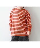 【デビロック/devirock / KIDS】の綿100% お洗濯してもよれにくい ビッグシルエット 袖リブ ボーダー 長袖Tシャツ 26SS 大人の最旬トレンドファッション＆コーディネート founy(ファウニー) ファッション Fashion キッズファッション Fashion for Kids インナー Innerwear トレンド Trend, Trending Now 人気 Popular, Best Seller 長袖 Long Sleeve, Full Sleeve ビッグ Big, Oversized ボーダー Border, Stripe リラックス Relax, Relaxed Fit ロング Long, Long-Length おすすめ Recommended / Our Picks 2026年 2026 2026春夏・S/S Spring/Summer 2026 SS26 thumbnail 011-トマトレッド-オフホワイト|ID: prp329100004983679 ipo3291000000037333469