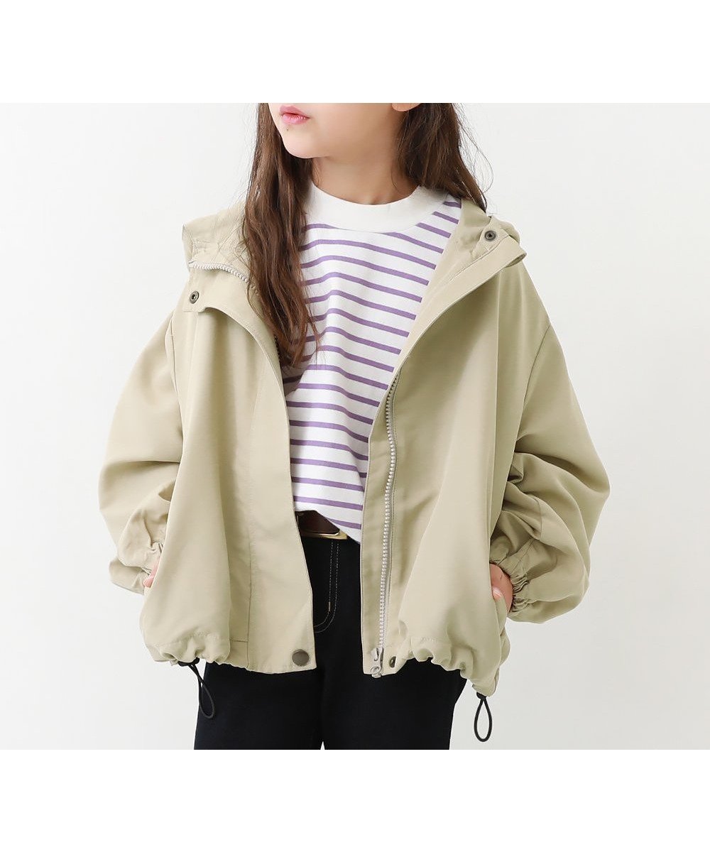 【デビロック/devirock / KIDS】の2WAYで着られる バルーンシルエット マウンテンパーカー 子供服 キッズ 女の子 26SS インテリア・キッズ・メンズ・レディースファッション・服の通販 founy(ファウニー) 　ファッション　Fashion　キッズファッション　Fashion for Kids　シンプル　Simple, Minimal　バルーン　Balloon, Balloon Silhouette　パーカー　Hoodie, Parka　ピーチ　Peach, Soft Touch　おすすめ　Recommended / Our Picks　2026年　2026　2026春夏・S/S　Spring/Summer 2026 SS26　ベージュ|ID: prp329100004983680 ipo3291000000037333473