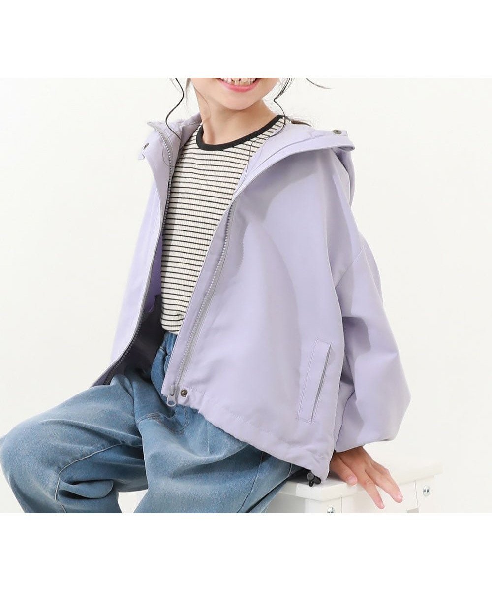 【デビロック/devirock / KIDS】の2WAYで着られる バルーンシルエット マウンテンパーカー 子供服 キッズ 女の子 26SS インテリア・キッズ・メンズ・レディースファッション・服の通販 founy(ファウニー) 　ファッション　Fashion　キッズファッション　Fashion for Kids　シンプル　Simple, Minimal　バルーン　Balloon, Balloon Silhouette　パーカー　Hoodie, Parka　ピーチ　Peach, Soft Touch　おすすめ　Recommended / Our Picks　2026年　2026　2026春夏・S/S　Spring/Summer 2026 SS26　Dバイオレット|ID: prp329100004983680 ipo3291000000037333475