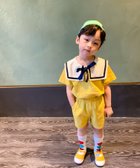 【アイモハ/aimoha / KIDS】の【aimoha-KIDS-】セーラーカラーセットアップ 大人の最旬トレンドファッション＆コーディネート founy(ファウニー) ファッション Fashion キッズファッション Fashion for Kids イエロー Yellow セットアップ Set-Up, Coordinated Outfit リボン Ribbon, Bow thumbnail イエロー|ID: prp329100004983683 ipo3291000000037333491