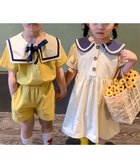 【アイモハ/aimoha / KIDS】の【aimoha-KIDS-】セーラーカラーセットアップ 大人の最旬トレンドファッション＆コーディネート founy(ファウニー) ファッション Fashion キッズファッション Fashion for Kids イエロー Yellow セットアップ Set-Up, Coordinated Outfit リボン Ribbon, Bow thumbnail ベージュ系その他|ID: prp329100004983683 ipo3291000000037333492