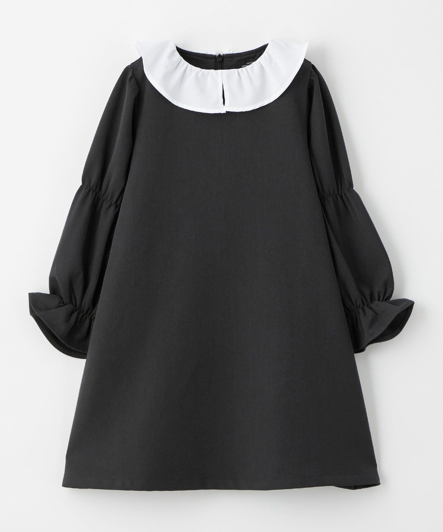 【ユナイテッドアローズ/UNITED ARROWS / KIDS】のシロエリ ワンピース / キッズ 100cm-130cm インテリア・キッズ・メンズ・レディースファッション・服の通販 founy(ファウニー) 　ファッション　Fashion　キッズファッション　Fashion for Kids　ワンピース　Dresses　アクセサリー　Fashion Accessories　オケージョン　Occasion Wear　春　Spring　ストラップシューズ　Strap Shoes, Mary Janes　スリーブ　Sleeve, Long Sleeve / Short Sleeve　チェック　Check, Plaid, Tartan　フォーマル　Formal, Dressy　フリル　Frill, Ruffle　アウトレット　Outlet / Clearance　エレガント 上品　Elegant　セレモニー　Ceremony　入学式　Entrance Ceremony　卒業式　Graduation Ceremony　結婚式　Wedding　2025年　2025　2025春夏・S/S　Spring/Summer 2025 SS25　DK.GRAY|ID: prp329100004983685 ipo3291000000037333505