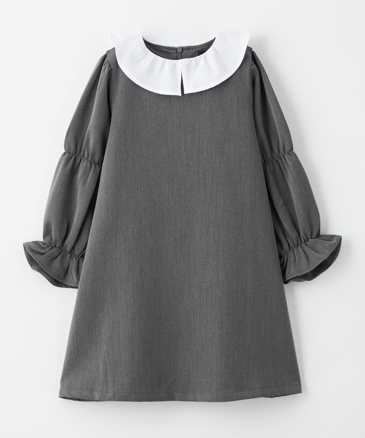 【ユナイテッドアローズ/UNITED ARROWS / KIDS】のシロエリ ワンピース / キッズ 100cm-130cm インテリア・キッズ・メンズ・レディースファッション・服の通販 founy(ファウニー) 　ファッション　Fashion　キッズファッション　Fashion for Kids　ワンピース　Dresses　アクセサリー　Fashion Accessories　オケージョン　Occasion Wear　春　Spring　ストラップシューズ　Strap Shoes, Mary Janes　スリーブ　Sleeve, Long Sleeve / Short Sleeve　チェック　Check, Plaid, Tartan　フォーマル　Formal, Dressy　フリル　Frill, Ruffle　アウトレット　Outlet / Clearance　エレガント 上品　Elegant　セレモニー　Ceremony　入学式　Entrance Ceremony　卒業式　Graduation Ceremony　結婚式　Wedding　2025年　2025　2025春夏・S/S　Spring/Summer 2025 SS25　MD.GRAY|ID: prp329100004983685 ipo3291000000037333506