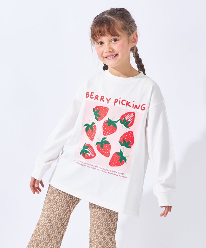 【エバ―クローゼット/ever closet / KIDS】のプリント 長袖 Tシャツ トップス ロンt 長袖 女の子 男の子 子供 子供服 インテリア・キッズ・メンズ・レディースファッション・服の通販 founy(ファウニー) https://founy.com/ ファッション Fashion キッズファッション Fashion for Kids トップス・カットソー Cut & Sew Tops グラフィック Graphic, Graphic Design 吸水 Absorbent, Quick-Dry スリット Slit, Slit Detail トレンド Trend, Trending Now 長袖 Long Sleeve, Full Sleeve パステル Pastel, Soft Color プリント Print, Printed Pattern ラベンダー Lavender 再入荷 Restock / Back in Stock |ID: prp329100004983691 ipo3291000000037333557