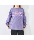 【エバ―クローゼット/ever closet / KIDS】のプリント 長袖 Tシャツ トップス ロンt 長袖 女の子 男の子 子供 子供服 ラベンダーJ|ID: prp329100004983691 ipo3291000000037333560