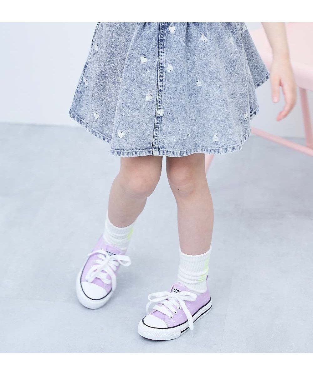 【デビロック/devirock / KIDS】のハート刺繍 ライトオンスデニムスカッツ 子供服 キッズ 女の子 ミニスカート 26SS 大人の最旬トレンドファッション＆コーディネート founy(ファウニー) 　ファッション　Fashion　キッズファッション　Fashion for Kids　インナー　Innerwear　デニム　Denim, Jeans Material　ブロード　Broadcloth, Fine Cotton　ミニスカート　Mini Skirt, Short Skirt　おすすめ　Recommended / Our Picks　夏　Summer　2026年　2026　2026春夏・S/S　Spring/Summer 2026 SS26　 other-1|ID: prp329100004983692 ipo3291000000037333568