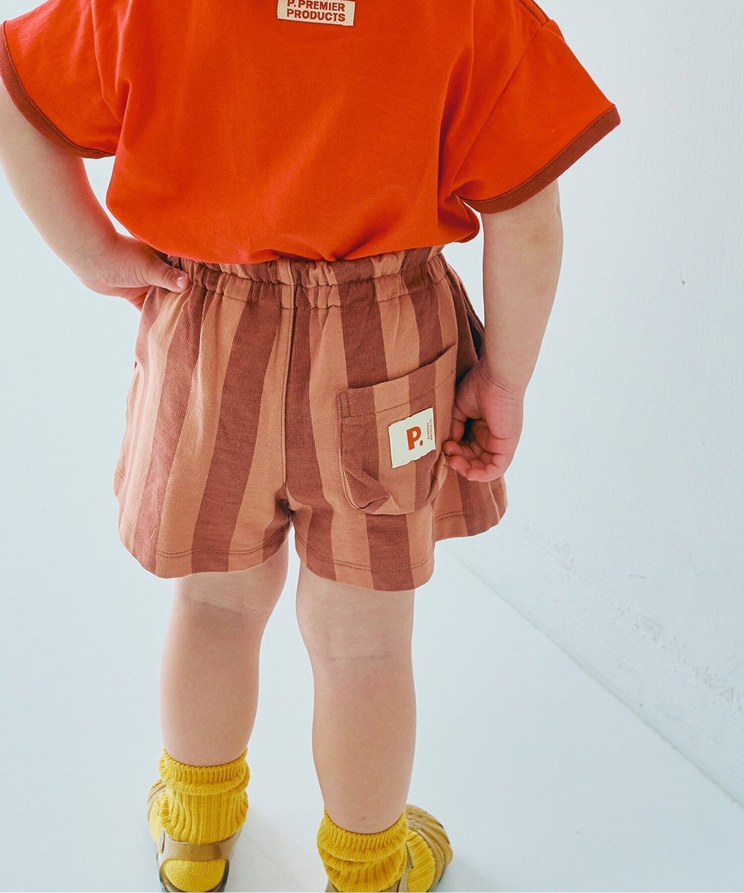 【エフオー オンラインストア/F.O.Online Store / KIDS】のバリエーションミニ裏毛ハーフパンツ インテリア・キッズ・メンズ・レディースファッション・服の通販 founy(ファウニー) 　ファッション　Fashion　キッズファッション　Fashion for Kids　ボトムス　Bottoms　ハーフ　Half, Half-Length　プリント　Print, Printed Pattern　おすすめ　Recommended / Our Picks　夏　Summer　ブラウン|ID: prp329100004983695 ipo3291000000037333588